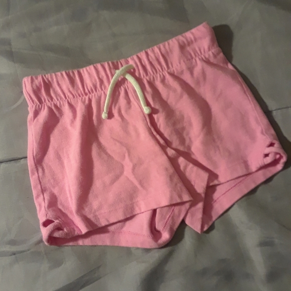 Size 8 girl pretty pink tie up shorts - Picture 2 of 8